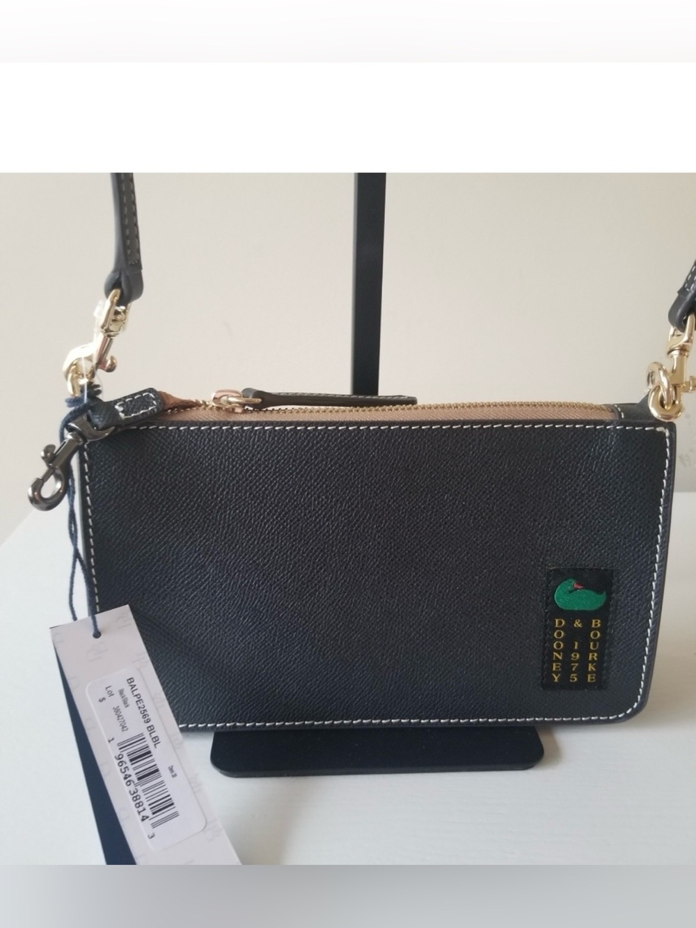 Dooney & Bourke NWT Alpine Demi 20 shoulder bag textured leather green duck logo